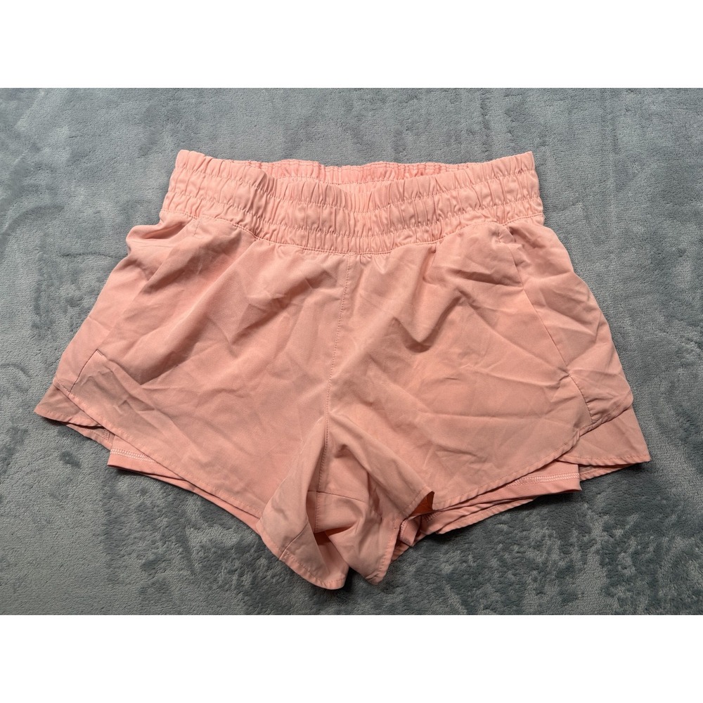 Avia Athletic Skort Womens Medium Peach Stretch Athleisure Running Gym Tennis